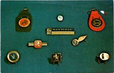 Business Gifts, LOGOS - Cuff Links, Badges, Key Fobs ADVERTISING Chrome Postcard picture
