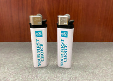 Lot of 2 Vintage Your First Choice Disposable Plastic Lighters NOT WORKING picture