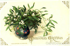 XMAS Christmas Greetings Winsch Antique Postcard Vintage Post Card picture