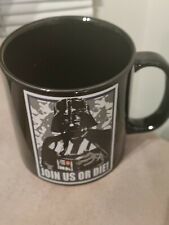 2014 Star Wars Darth Vader Join Us or Die Black Novelty Cup Mug Lucasfilm 20 oz picture