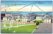 Postcard - U. S. Naval Training Station Barracks - Newport, Rhode Island picture