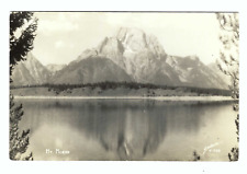RPPC Mt. Moran Wyoming Old Vintage Postcard picture
