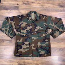 US Military Jacket Mens Small Green Woodland Camo 4 Pocket US Army Field Coat picture