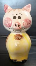 Vintage Handpainted Ceramic Pig Piggy Bank  picture