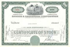Bangor and Aroostook Railroad Co. - 1960's dated Maine Railway Stock Certificate picture