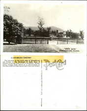 God's Acre Schoenbrunn Village Ohio RPPC Moravians 1940s postcard picture