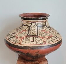 Vintage Colossal 13 Inch ❦ SHIPIBO Peruvian Pottery ❦ Polychrome POT picture