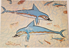Postcard - Dolphin, Fresco, From Knossos, Heraklion Museum - Heraklion, Greece picture