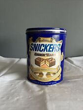 1984 TIN SNICKERS SNACK MARS BARS METAL CAN 7.5