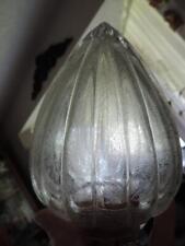 Vintage Heavy Acorn Glass Lamp Light Shade/Globe Textured Etched picture