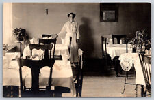 Women Cook Pictured in Dining Area RPPC Real Photo Postcard picture