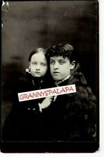 Cabinet Photo-Young Lady with Very Long Hair & Child-Darlington Wisconsin-1887  picture