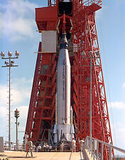 PRE-LAUNCH TEST FOR MERCURY-ATLAS 9 (MA-9) FAITH 7 - 8X10 NASA PHOTO (EP-186) picture