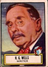 1952 TOPPS LOOK N SEE H.G. WELLS FAMOUS WRITERS CARD #119 E533 picture