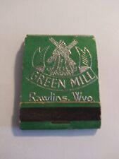 Vintage Matches From Green Mill Rawlins Wyoming picture