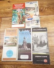 5-VTG 1960'S/70'S VIRGINIA Official HIGHWAY/SERVICE STATION Road Maps picture