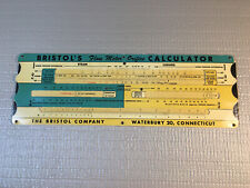 Vintage Bristol's Flow Meter Orifice Calculator Slide Rule 1950 picture