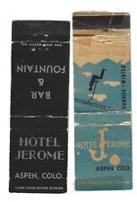 2 Hotel Jerome   Matchcovers    Aspen, COLO. picture