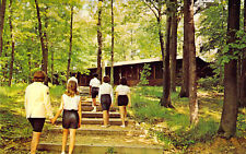1966 MI Hastings Camp Kitanniwa Camp Fire Girls postcard A15 picture