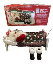 ANIMATED CHRISTMAS FIGURE / SLEEPING SANTA in BED / TELCO MOTIONETTE - Works picture