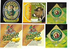 RADLER world beer labels set  @ 86   bicycle, girl, woman, picture