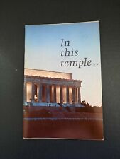Lincoln Memorial booklet 