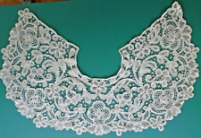 HUGE INTRICATE ANTIQUE HONITON LACE COLLAR picture