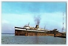 c1960's C & O Car Ferry Spartan Loading Railcars Manitowoc Wisconsin WI Postcard picture