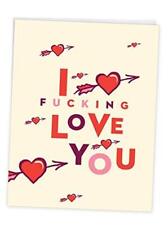  - Funny Valentines Card for Adults (8.5 x 11 Inch) - Big Heart and Arrow picture