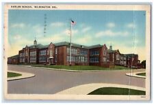 1941 Roadside View Harlan School Building Wilmington Delaware DE Posted Postcard picture