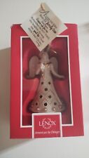 Lenox - Florentine and Pearl ANGEL Ornament - New-In-Box picture