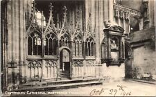 Kent England Canterbury Cathedral Martrdom Transcept Historic BW Postcard picture