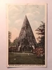 Soldier's Monument Hollywood Cemetery Richmond Posted  Postcard picture