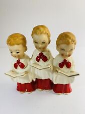 MCM Holiday Ceramic Choir Boy Figurine 1950s H.I. CO Made In Japan READ DES  picture