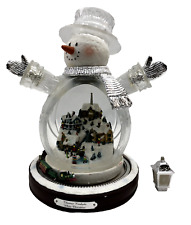 Thomas Kinkade Masterpiece Edition White Christmas Snowman Motion Train with COA picture