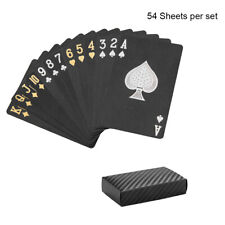 2 Decks Waterproof Plastic Playing Cards Collection Black Diamond Poker Cards picture