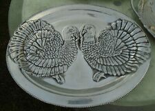 Tray Turkey Betty Barrena Handcrafted Mexico 22x17”Metal Serving  Display Piece picture