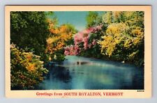 South Royalton VT-Vermont, Scenic Greetings Vintage Souvenir Postcard picture
