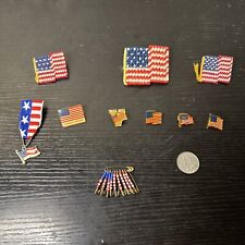 Lot Of Untied States 9 Pins Plus Some US Themed Safety Pins picture