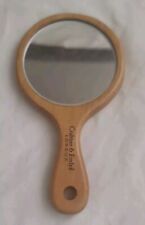 Vintage Wooden Hand Mirror Crabtree & Evelyn Small 5.5