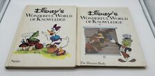 Lot Of 2 Disney’s Wonderful World of Knowledge Books Nature And The Human Body picture