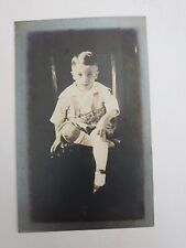 RPPC Young Boy Studio Picture  Real Photo 307 picture
