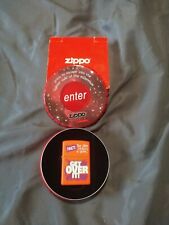 New 1999 Zippo lighter 20th Century Gone MILLENNIUM Series GET OVER IT NIB tin picture