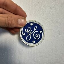 Vintage General Electric GE Logo Patch - Embroidered Round Badge picture