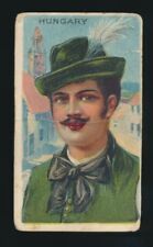 1910 T113 SCRAP IRON SCRAP Tobacco TYPES OF NATIONS *Tough Back* -HUNGARY picture