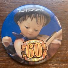 3 Inch  Hummel 60 Years Of Love Pinback Button Adv picture