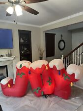 8ft Gemmy Airblown Inflatable 2006 Christmas JOY Lights Up Tested Works. No Rips picture