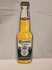 Vintage Large Tin Corona Bottle Sign picture