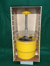 Vintage Mustard Yellow Popeil Chop-o-Matic Food Chopper New?? in Original Box picture