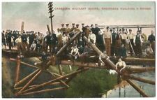 Canada ~ Canadien Military Engineers Building Bridge c.1912 picture